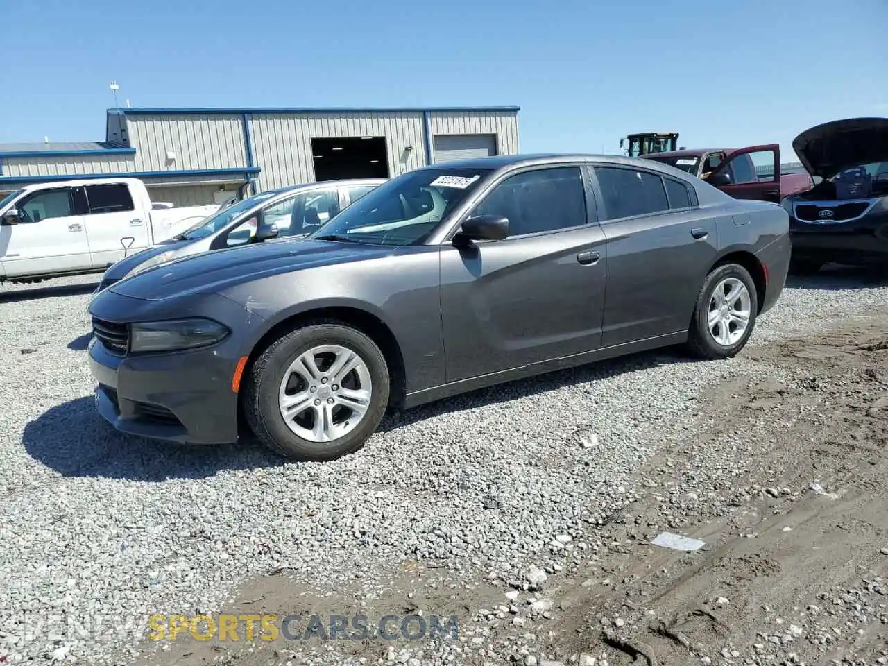 1 Photograph of a damaged car 2C3CDXBG7KH709600 DODGE CHARGER 2019