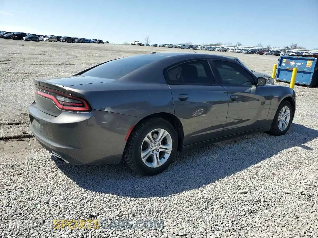 3 Photograph of a damaged car 2C3CDXBG7KH709600 DODGE CHARGER 2019