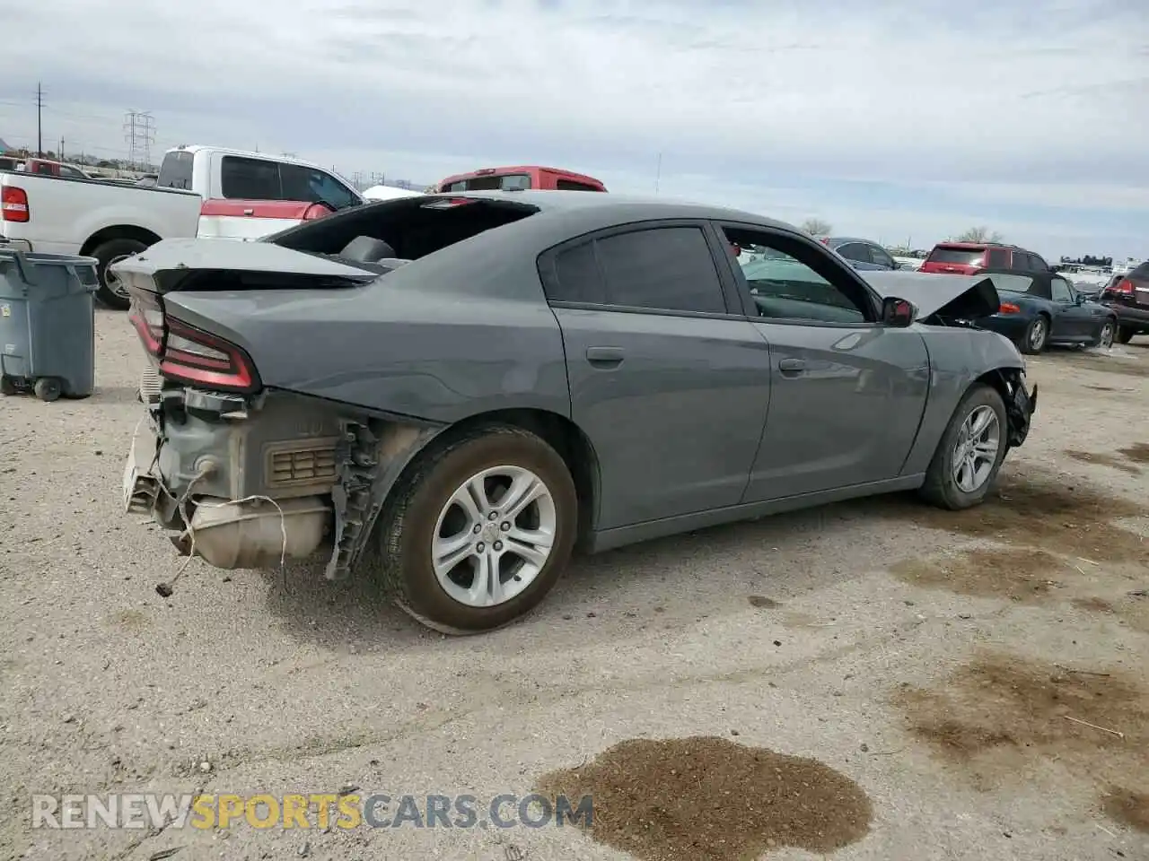 3 Photograph of a damaged car 2C3CDXBG7KH736568 DODGE CHARGER 2019