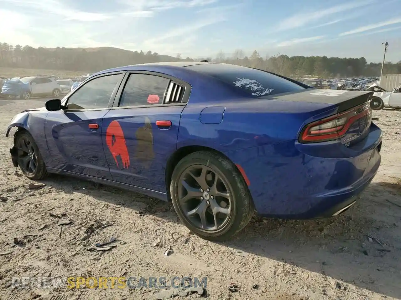 2 Photograph of a damaged car 2C3CDXBG8KH660634 DODGE CHARGER 2019