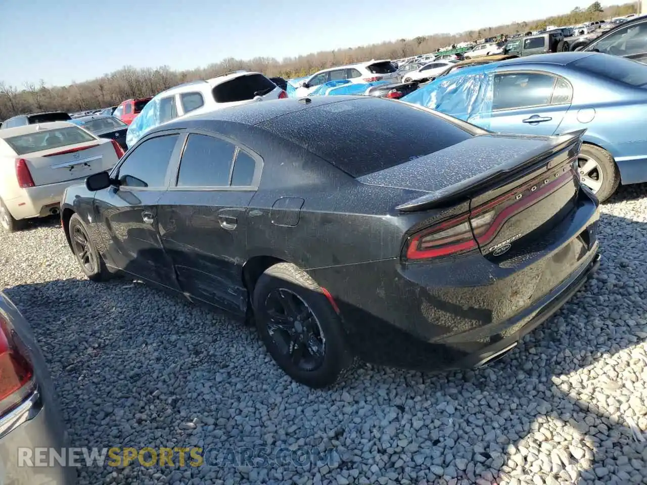 2 Photograph of a damaged car 2C3CDXBG8KH695884 DODGE CHARGER 2019