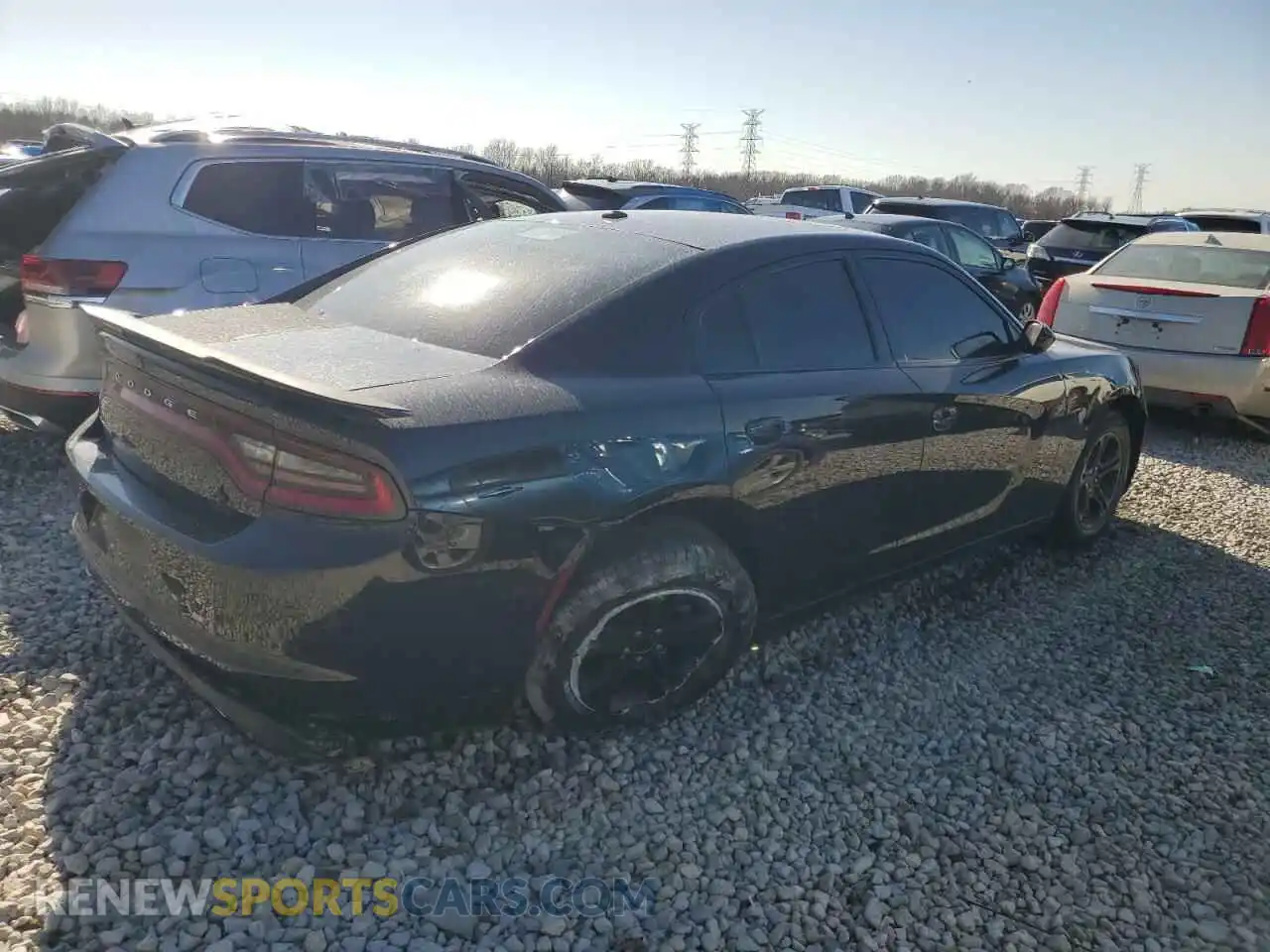 3 Photograph of a damaged car 2C3CDXBG8KH695884 DODGE CHARGER 2019