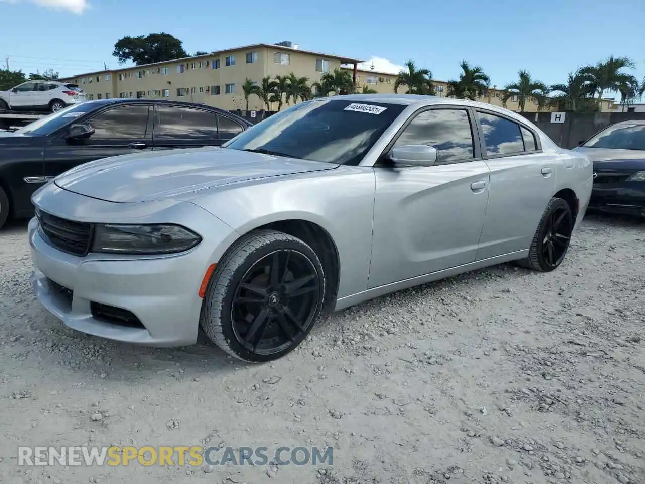1 Photograph of a damaged car 2C3CDXBG8KH743593 DODGE CHARGER 2019