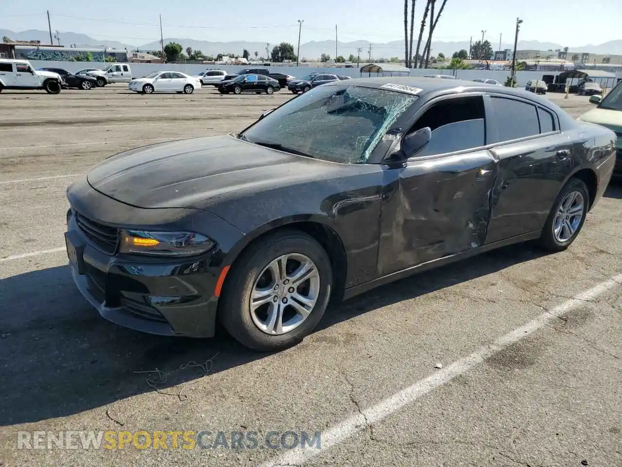 1 Photograph of a damaged car 2C3CDXBG9KH640148 DODGE CHARGER 2019