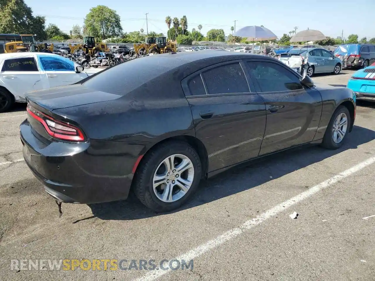 3 Photograph of a damaged car 2C3CDXBG9KH640148 DODGE CHARGER 2019