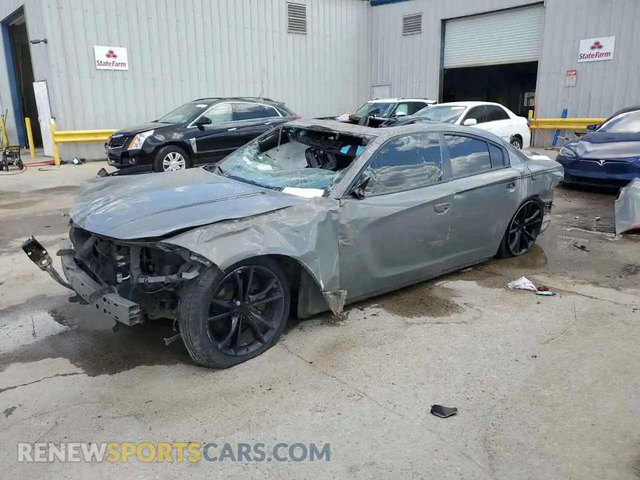1 Photograph of a damaged car 2C3CDXBG9KH713423 DODGE CHARGER 2019