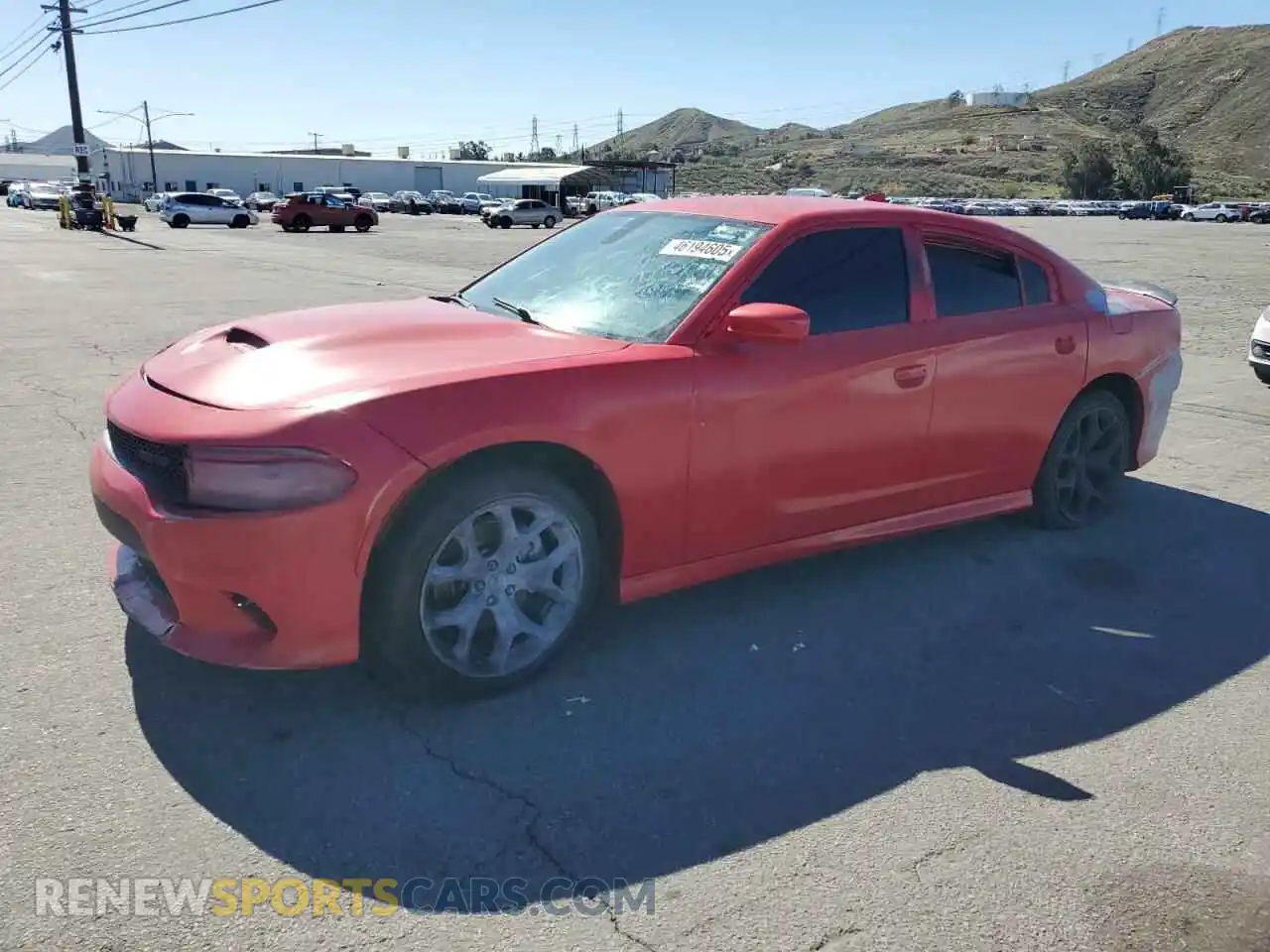 1 Photograph of a damaged car 2C3CDXCT2KH613157 DODGE CHARGER 2019