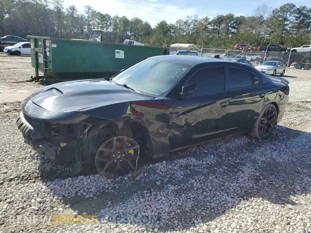 1 Photograph of a damaged car 2C3CDXCT3KH540848 DODGE CHARGER 2019