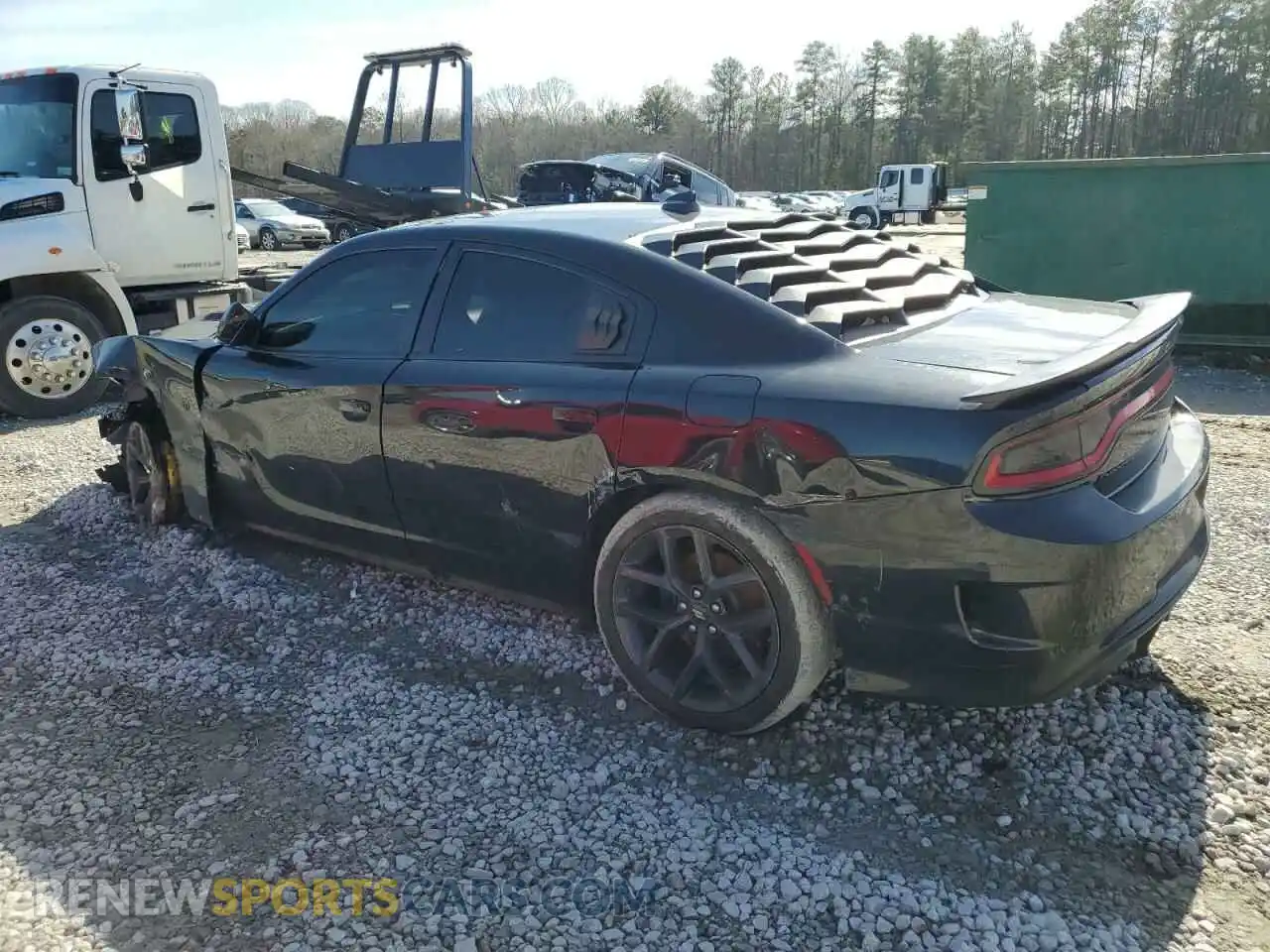 2 Photograph of a damaged car 2C3CDXCT3KH540848 DODGE CHARGER 2019
