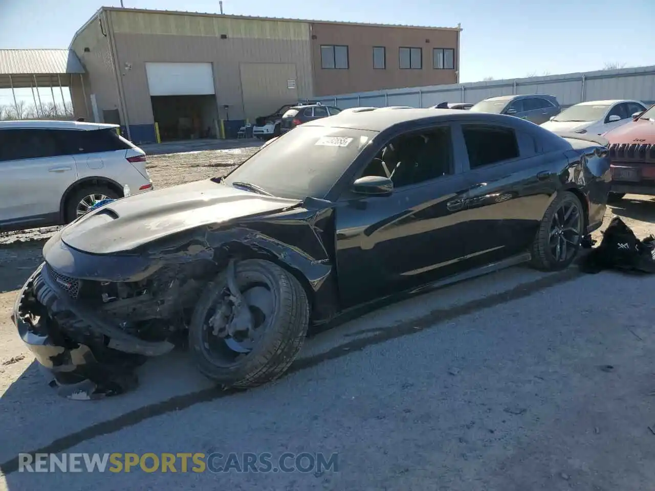 1 Photograph of a damaged car 2C3CDXCT3KH736174 DODGE CHARGER 2019