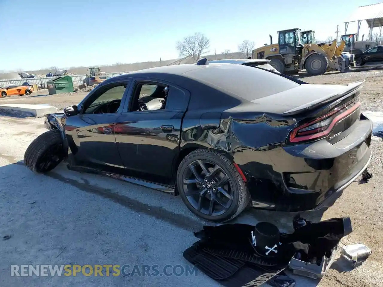 2 Photograph of a damaged car 2C3CDXCT3KH736174 DODGE CHARGER 2019