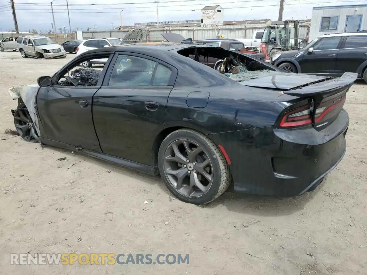 2 Photograph of a damaged car 2C3CDXCT7KH738073 DODGE CHARGER 2019