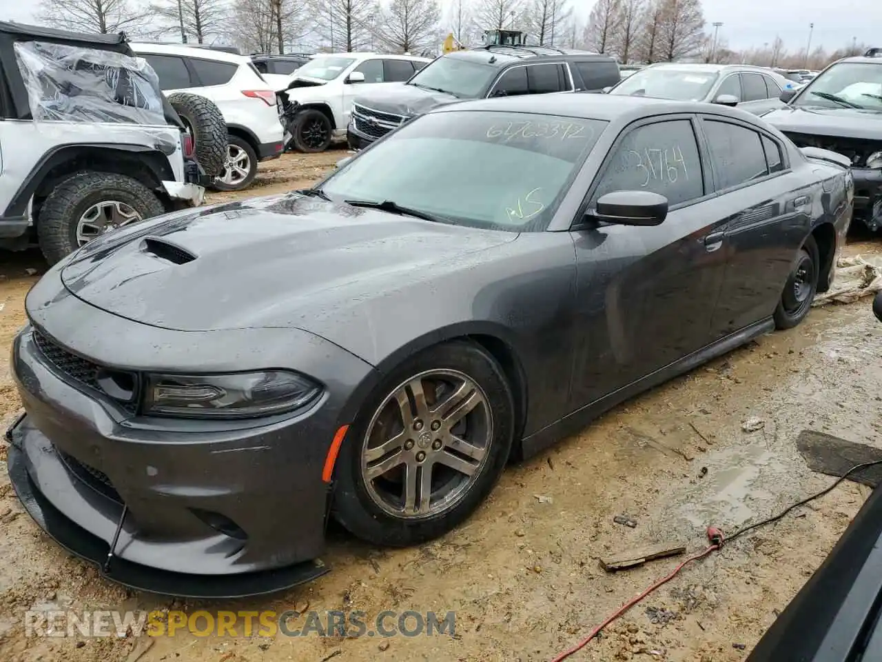 1 Photograph of a damaged car 2C3CDXCT9KH523116 DODGE CHARGER 2019