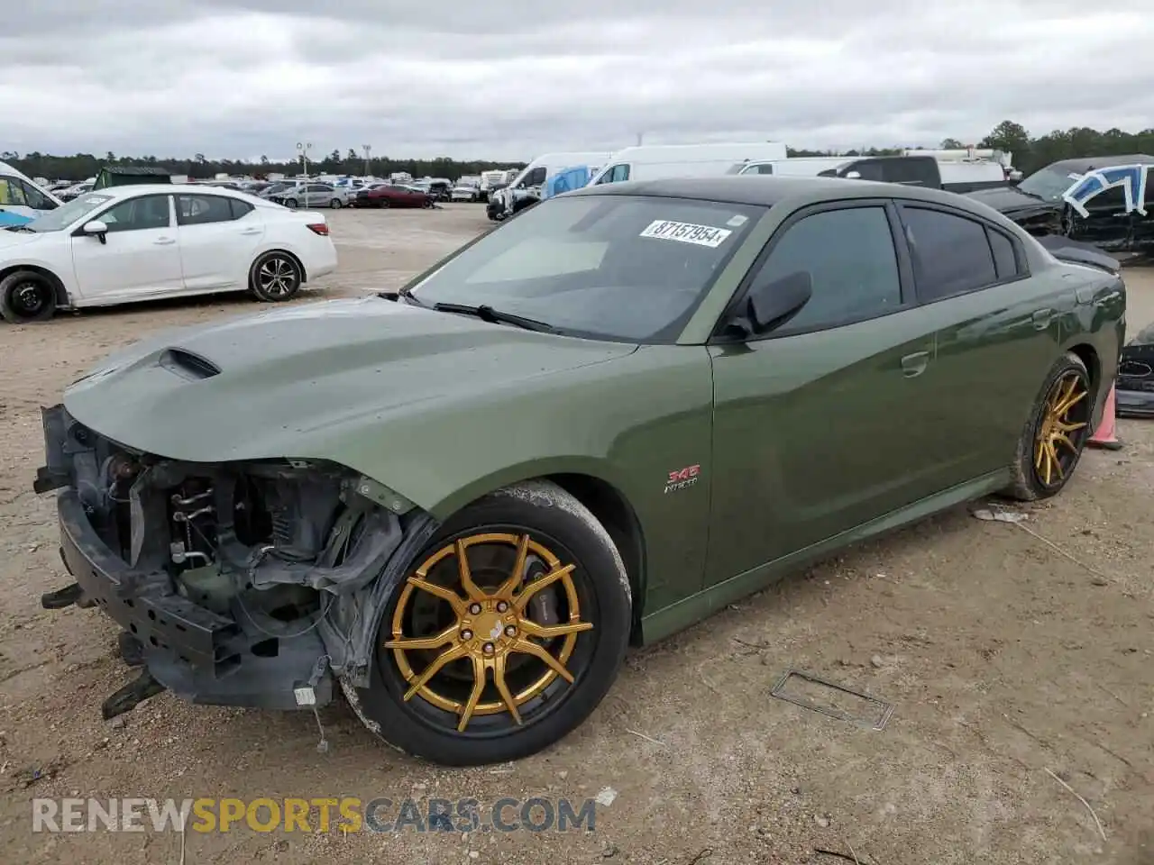 1 Photograph of a damaged car 2C3CDXCTXKH507104 DODGE CHARGER 2019