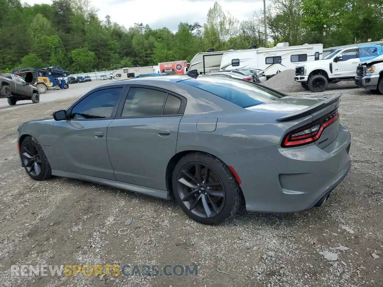 2 Photograph of a damaged car 2C3CDXCTXKH519303 DODGE CHARGER 2019