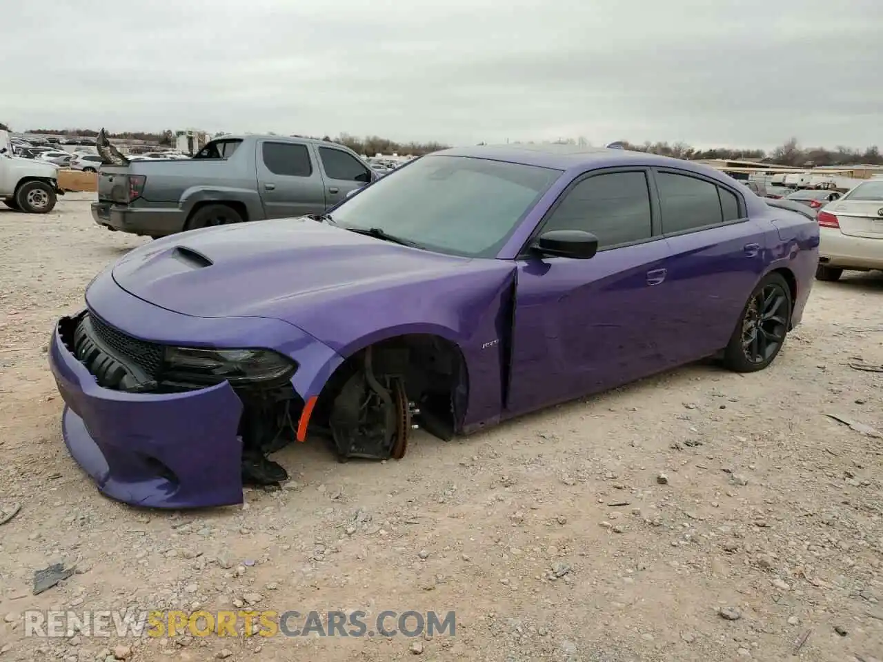 1 Photograph of a damaged car 2C3CDXCTXKH604402 DODGE CHARGER 2019