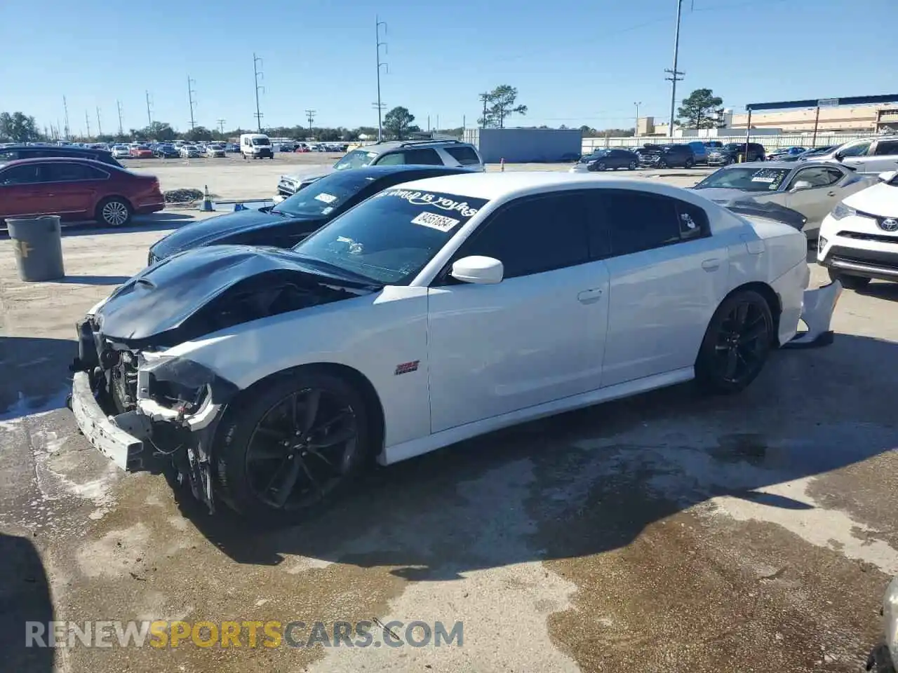 1 Photograph of a damaged car 2C3CDXGJ0KH520212 DODGE CHARGER 2019