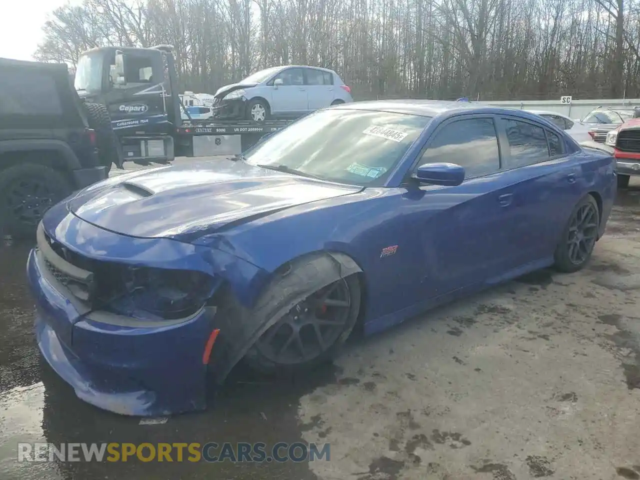 1 Photograph of a damaged car 2C3CDXGJ0KH681627 DODGE CHARGER 2019