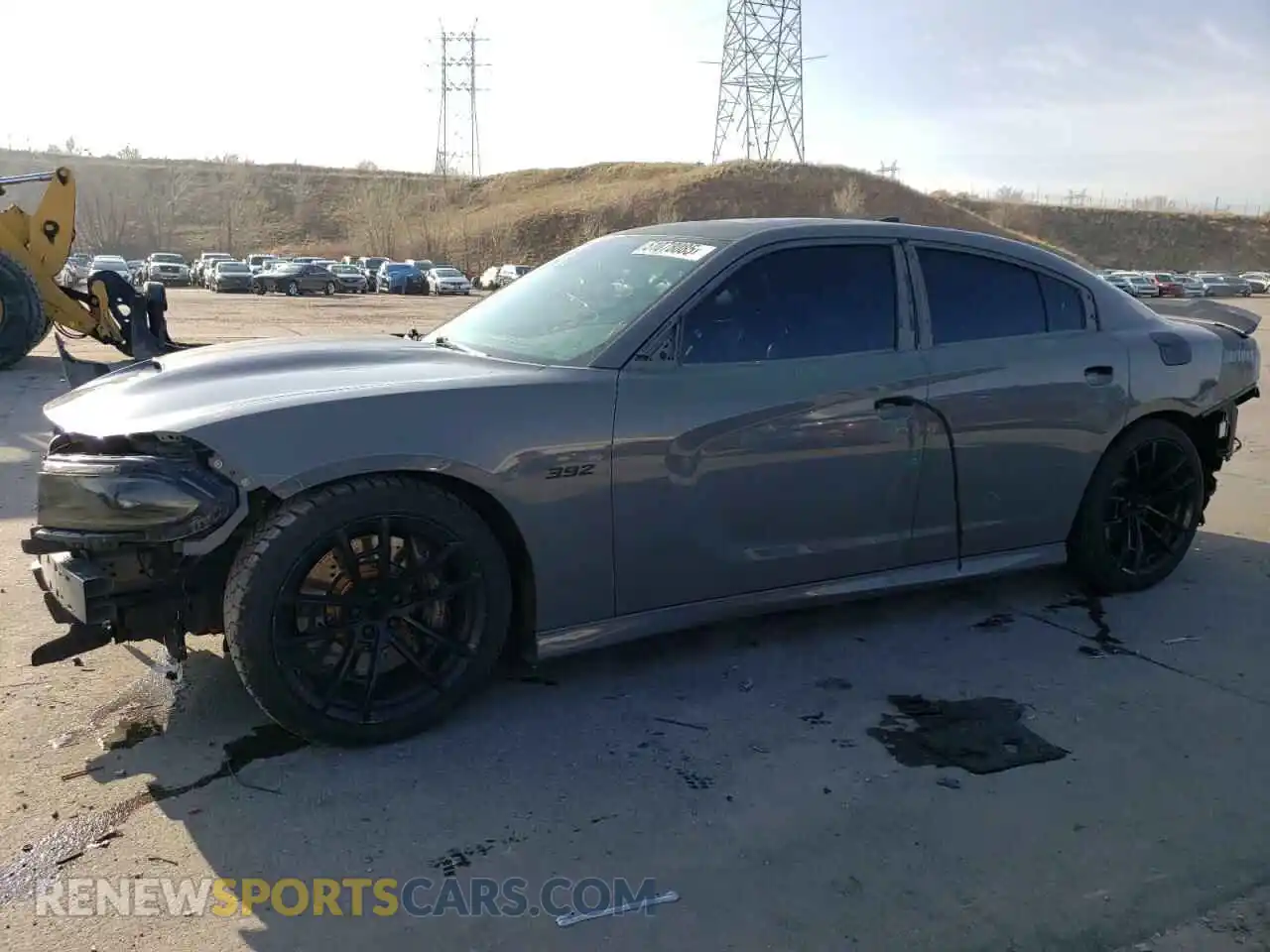 1 Photograph of a damaged car 2C3CDXGJ3KH568402 DODGE CHARGER 2019