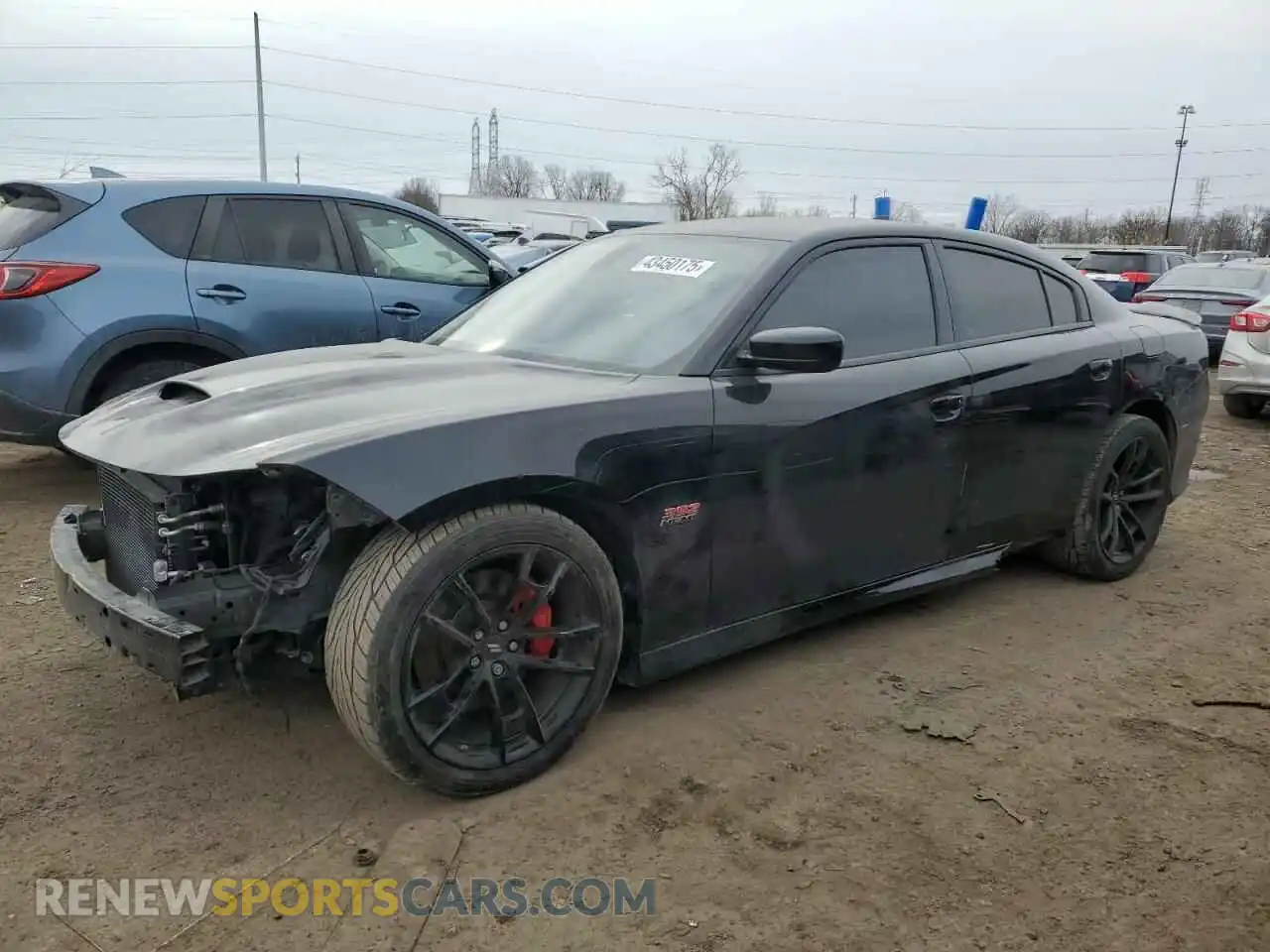 1 Photograph of a damaged car 2C3CDXGJ3KH662120 DODGE CHARGER 2019