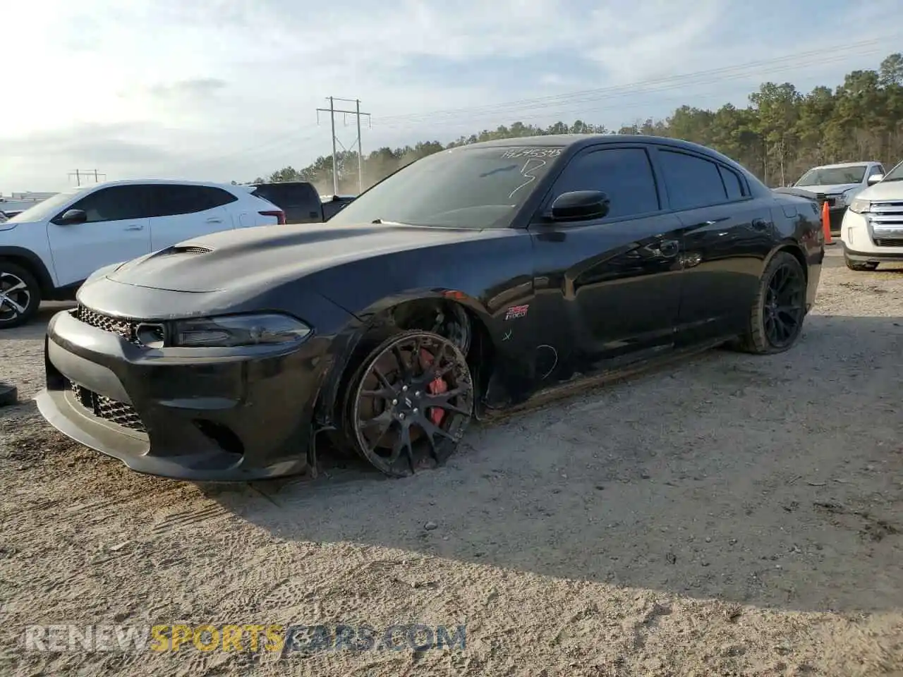 1 Photograph of a damaged car 2C3CDXGJ4KH639316 DODGE CHARGER 2019