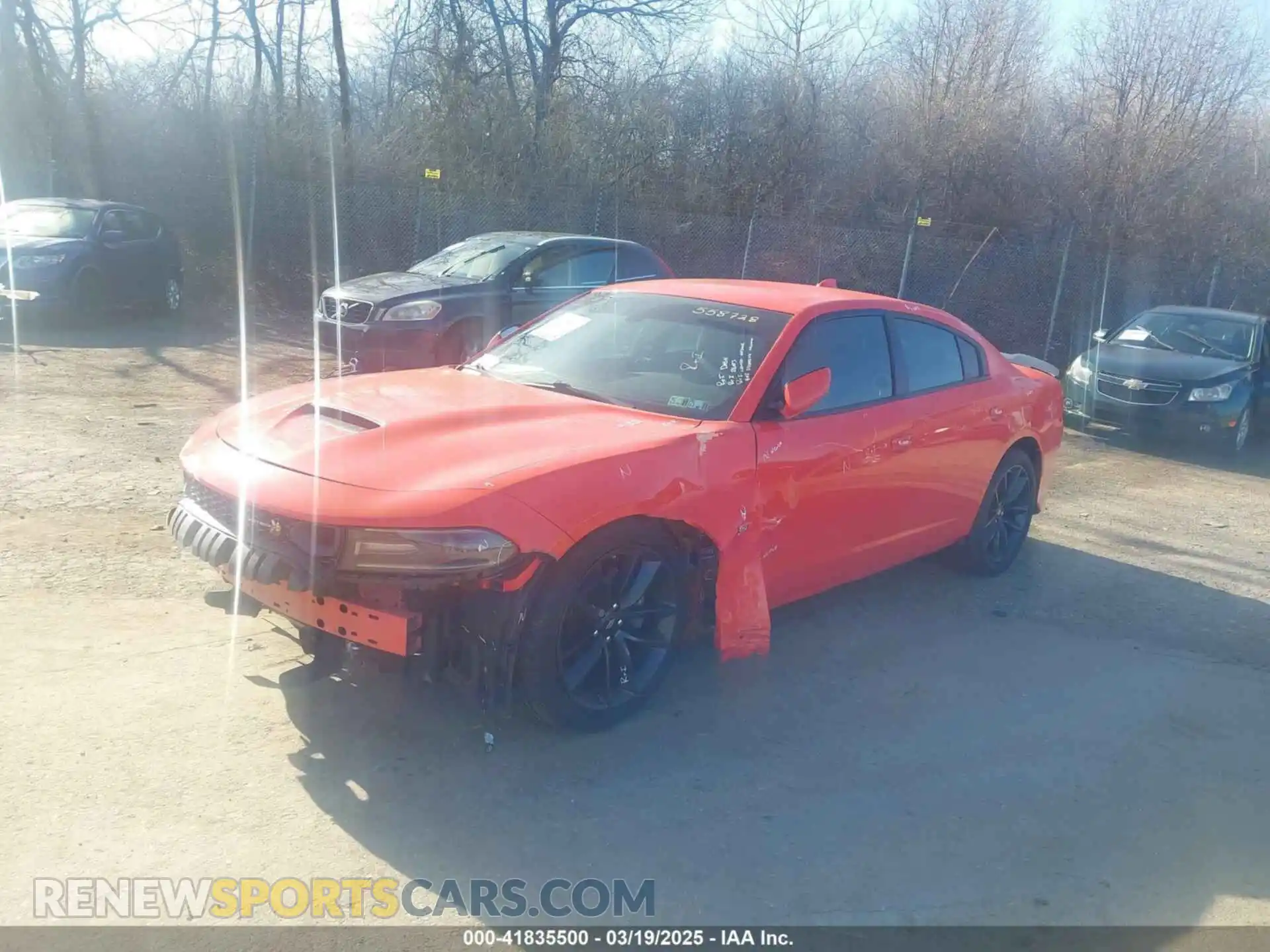2 Photograph of a damaged car 2C3CDXGJ5KH558728 DODGE CHARGER 2019