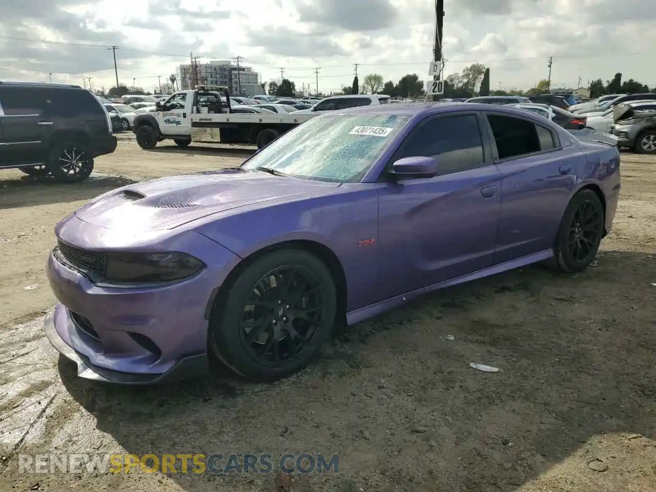 1 Photograph of a damaged car 2C3CDXGJ5KH662023 DODGE CHARGER 2019