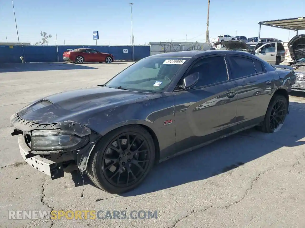 1 Photograph of a damaged car 2C3CDXGJ5KH676486 DODGE CHARGER 2019