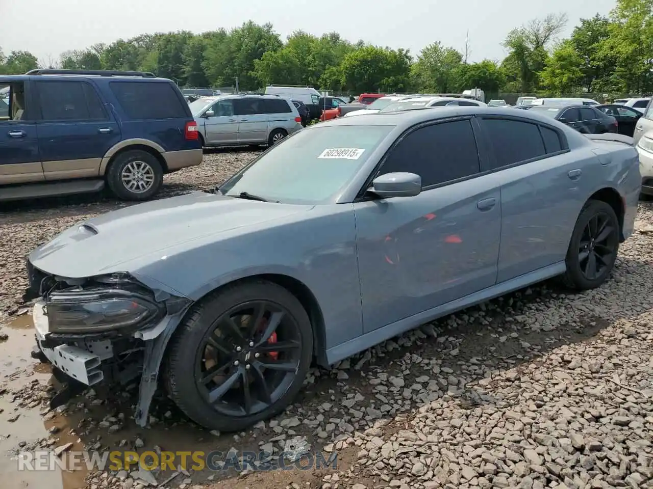 1 Photograph of a damaged car 2C3CDXGJ6KH624445 DODGE CHARGER 2019