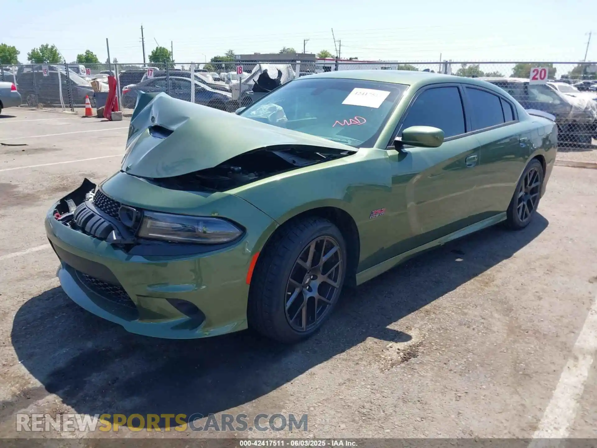 2 Фотография поврежденного автомобиля 2C3CDXGJ7KH542126 DODGE CHARGER 2019