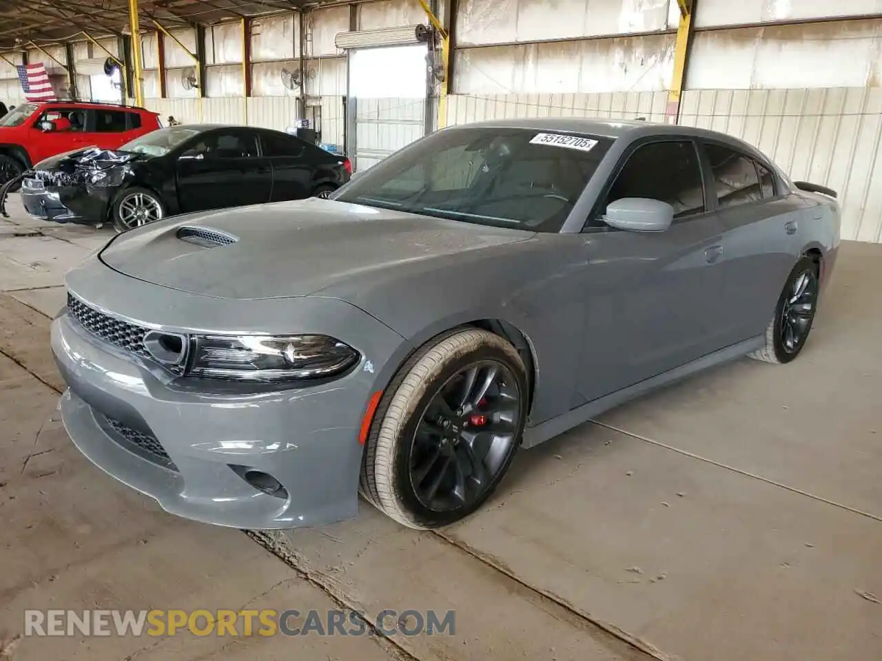 1 Photograph of a damaged car 2C3CDXGJ7KH697114 DODGE CHARGER 2019