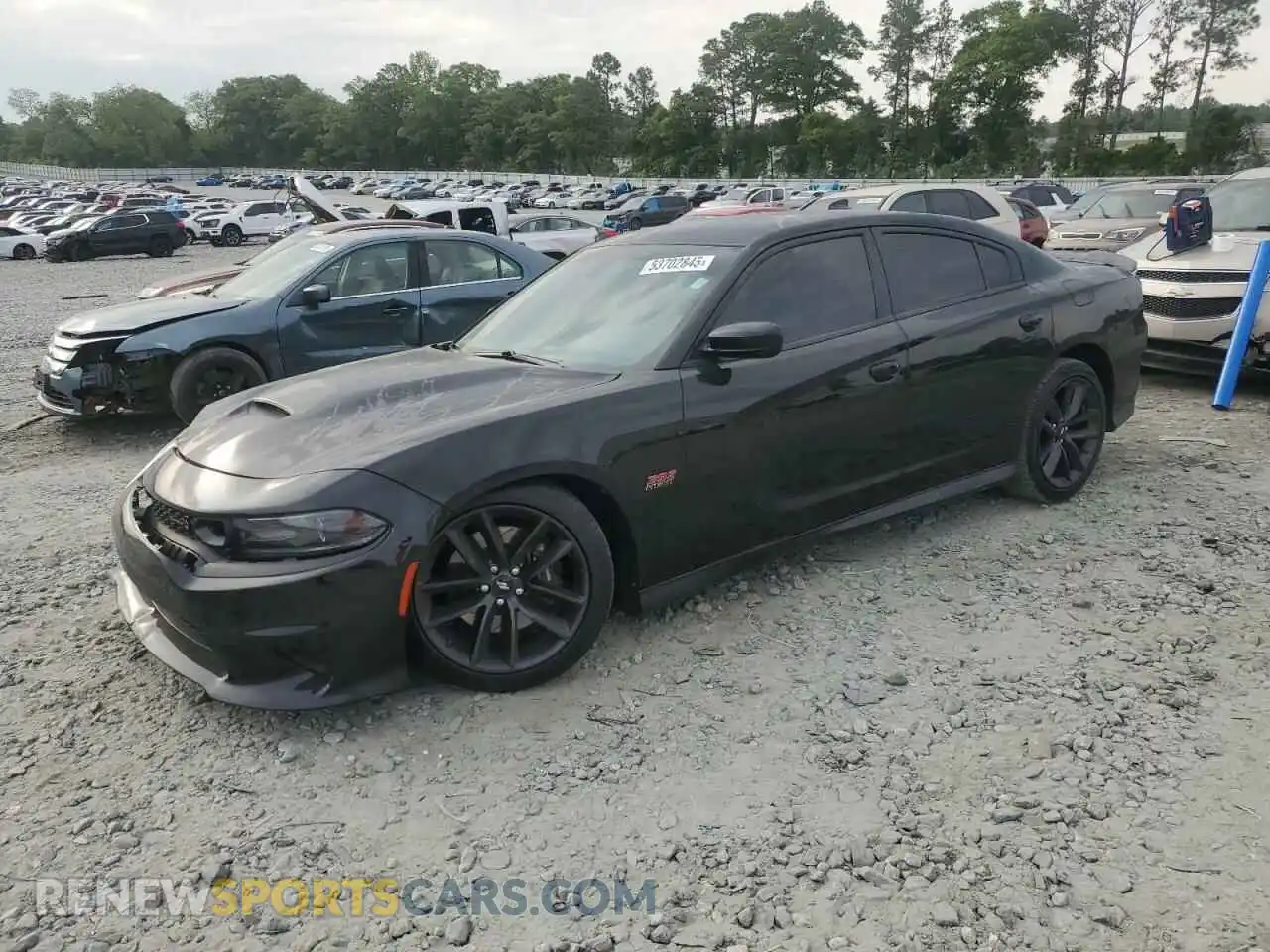 1 Photograph of a damaged car 2C3CDXGJ7KH697176 DODGE CHARGER 2019