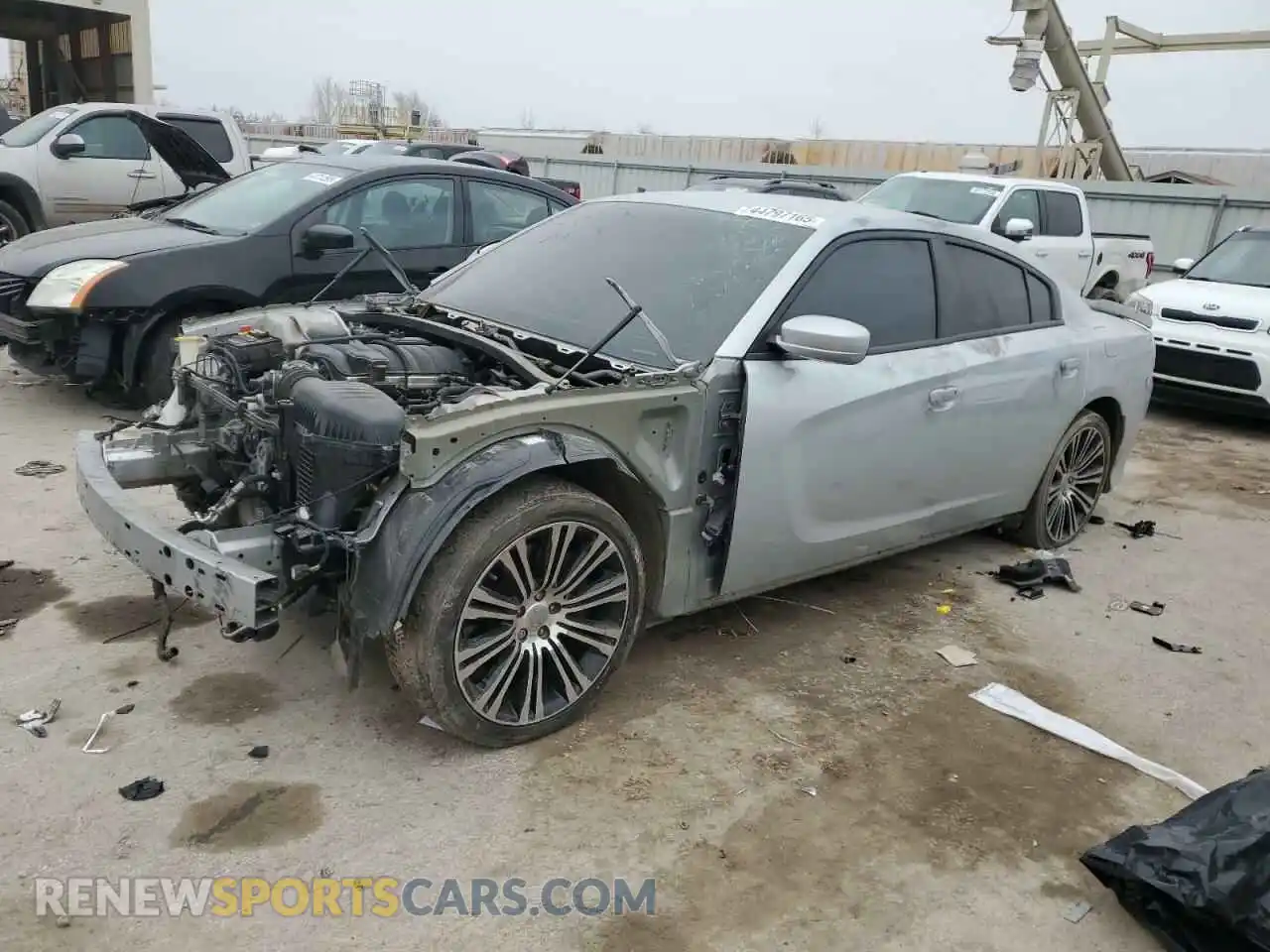 1 Photograph of a damaged car 2C3CDXGJ9KH668049 DODGE CHARGER 2019