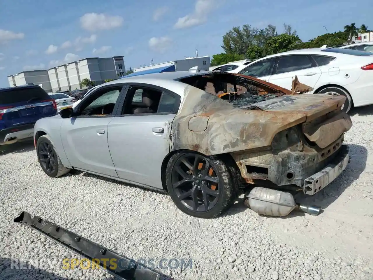 2 Photograph of a damaged car 2C3CDXHG1KH558714 DODGE CHARGER 2019