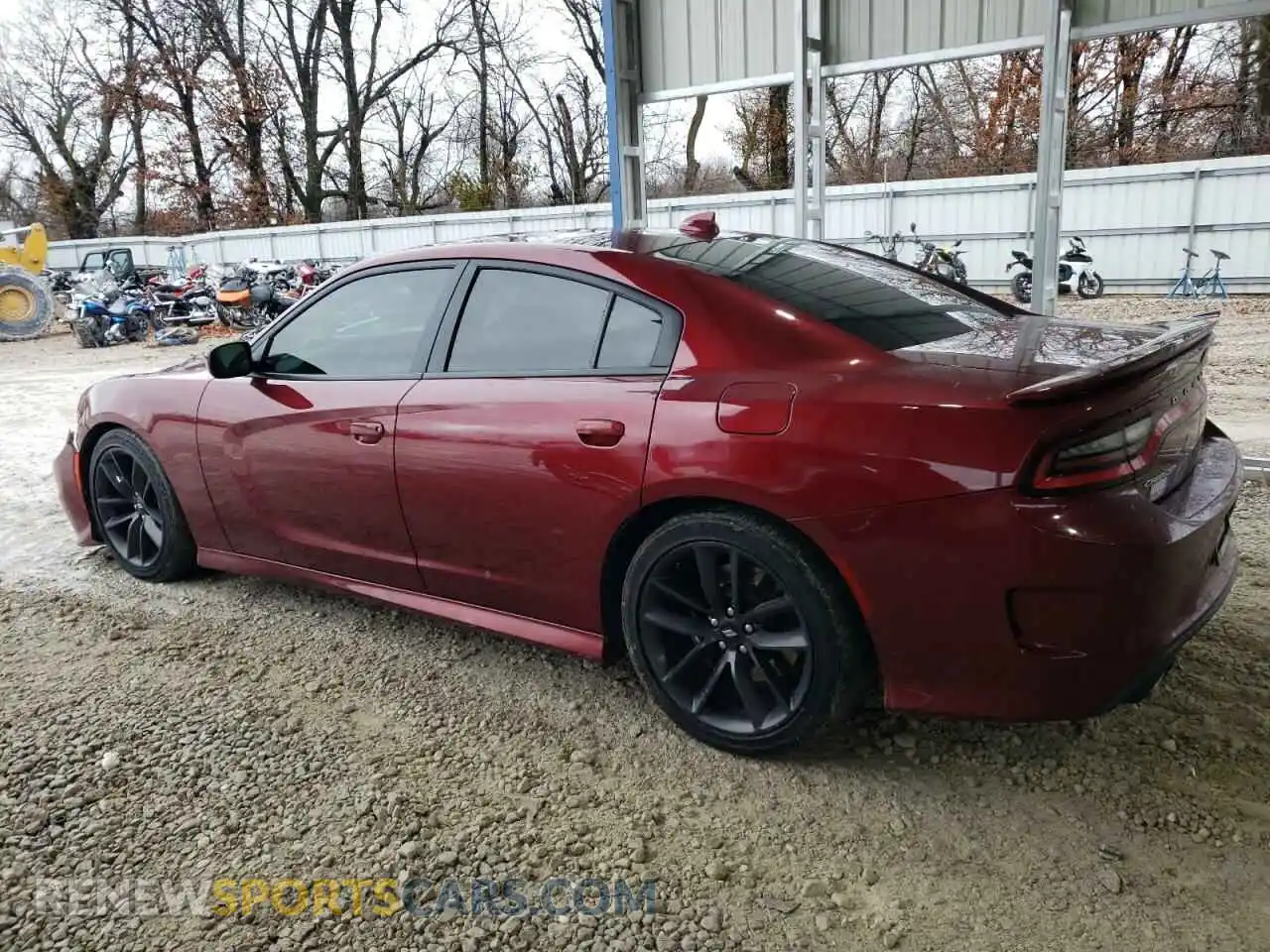 2 Photograph of a damaged car 2C3CDXHG1KH624291 DODGE CHARGER 2019