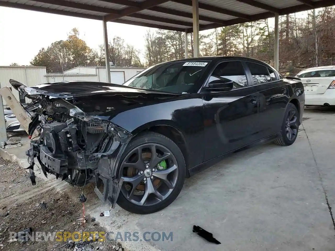 1 Photograph of a damaged car 2C3CDXHG2KH597084 DODGE CHARGER 2019