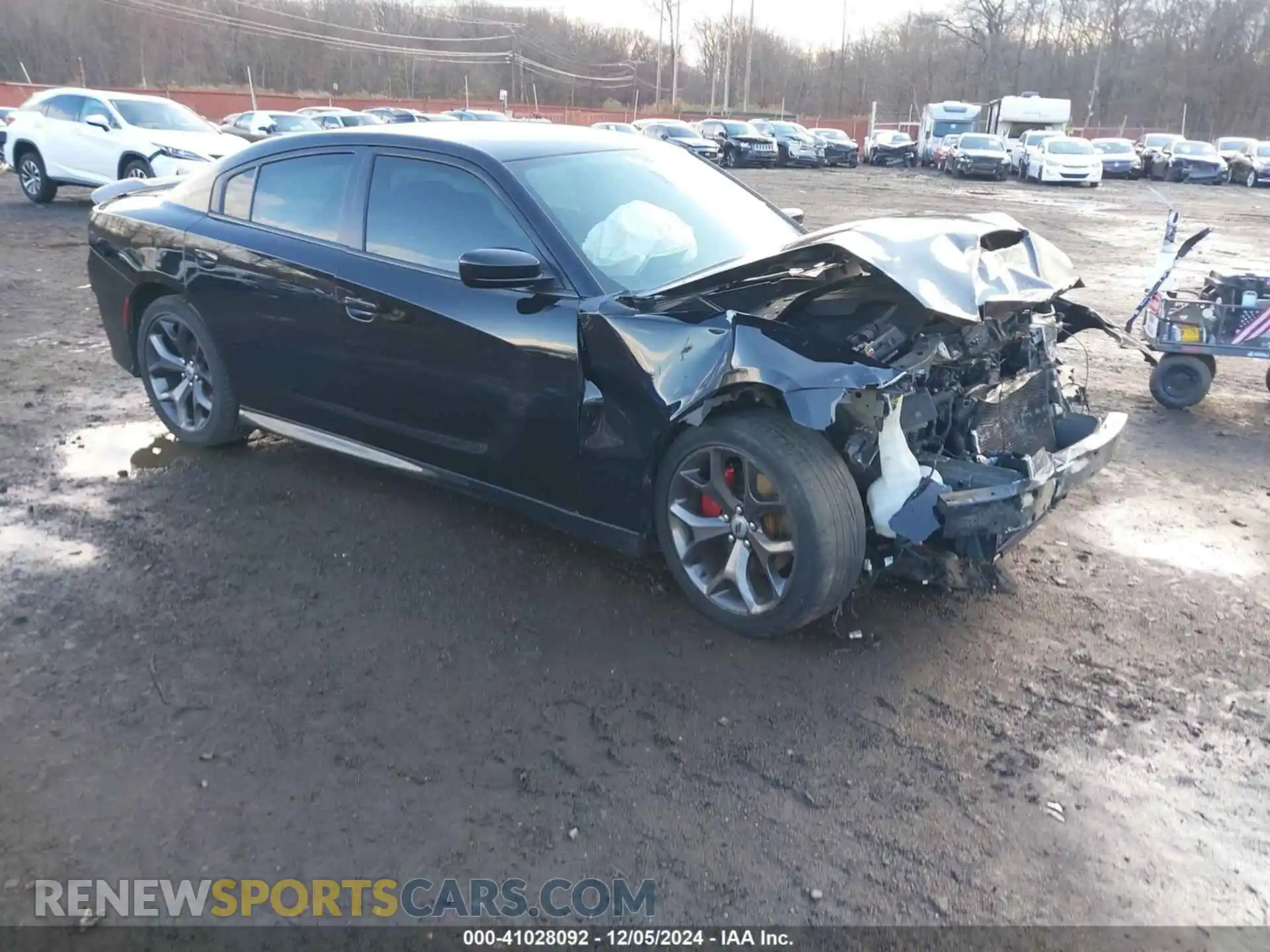 1 Photograph of a damaged car 2C3CDXHG3KH693113 DODGE CHARGER 2019
