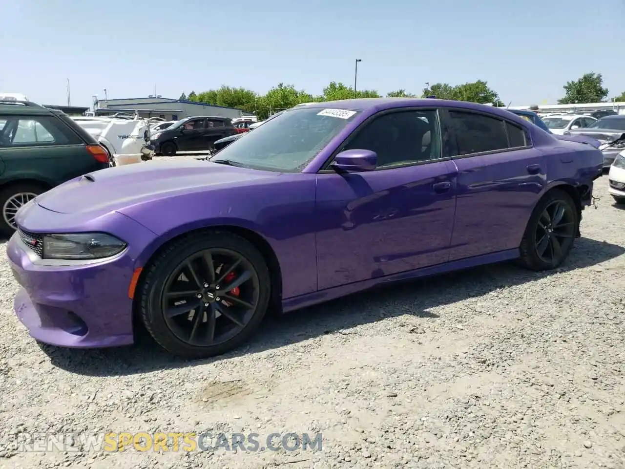 1 Photograph of a damaged car 2C3CDXHG4KH545200 DODGE CHARGER 2019