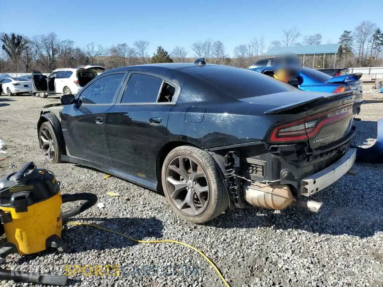 2 Photograph of a damaged car 2C3CDXHG6KH597248 DODGE CHARGER 2019