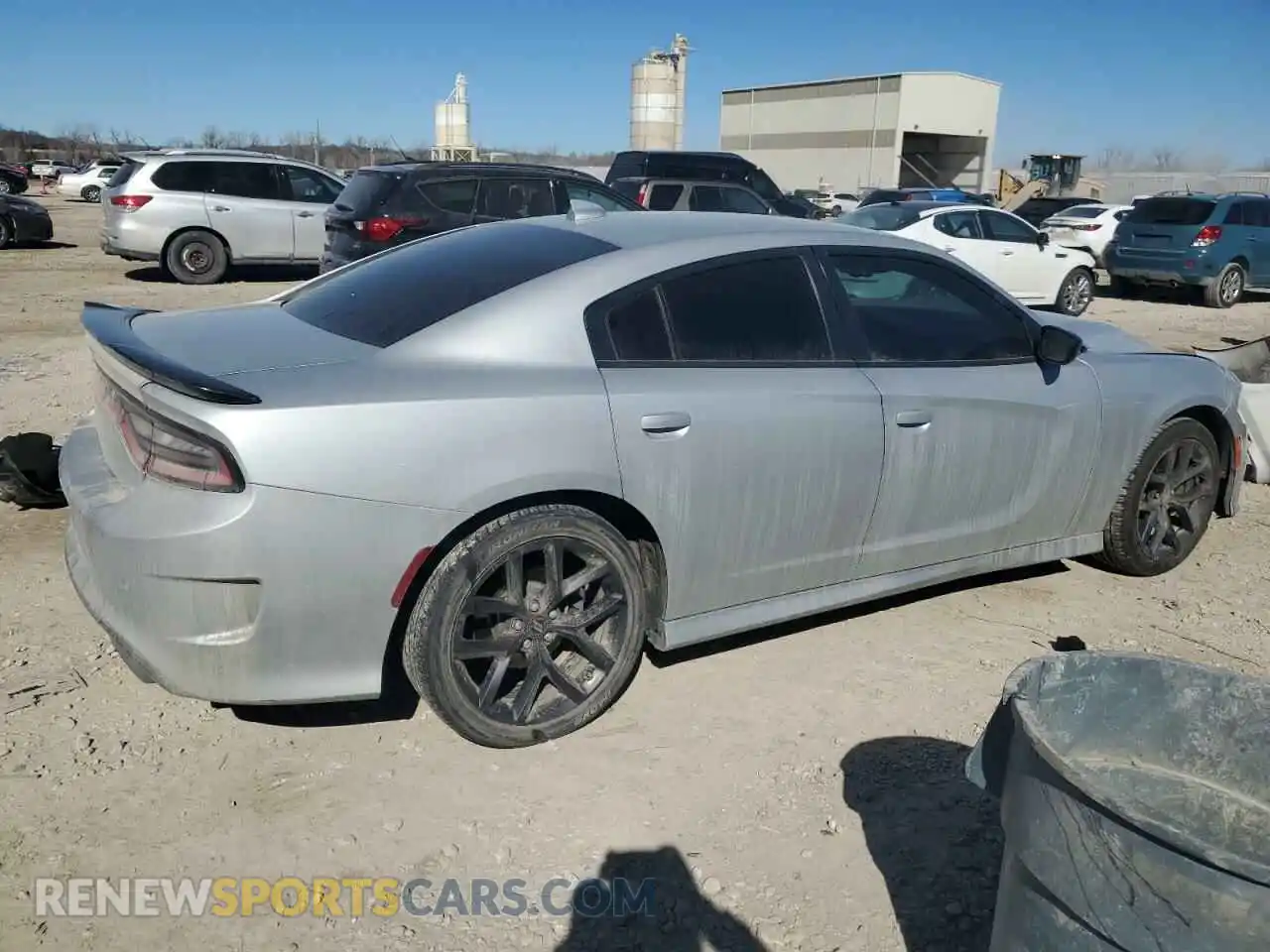 3 fotografías del automóvil dañado 2C3CDXHG6KH622178 DODGE CHARGER 2019