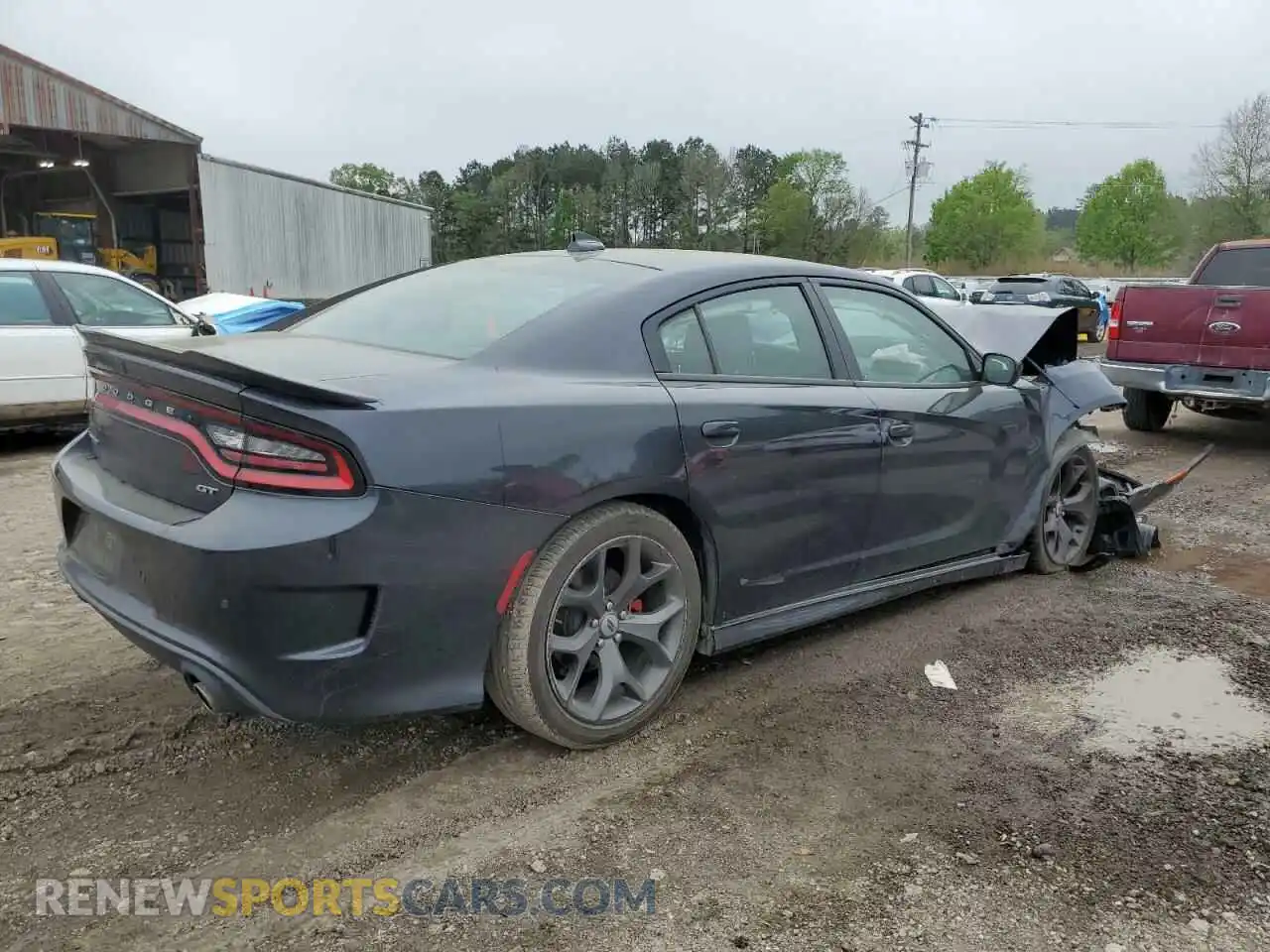 3 Photograph of a damaged car 2C3CDXHG7KH608905 DODGE CHARGER 2019