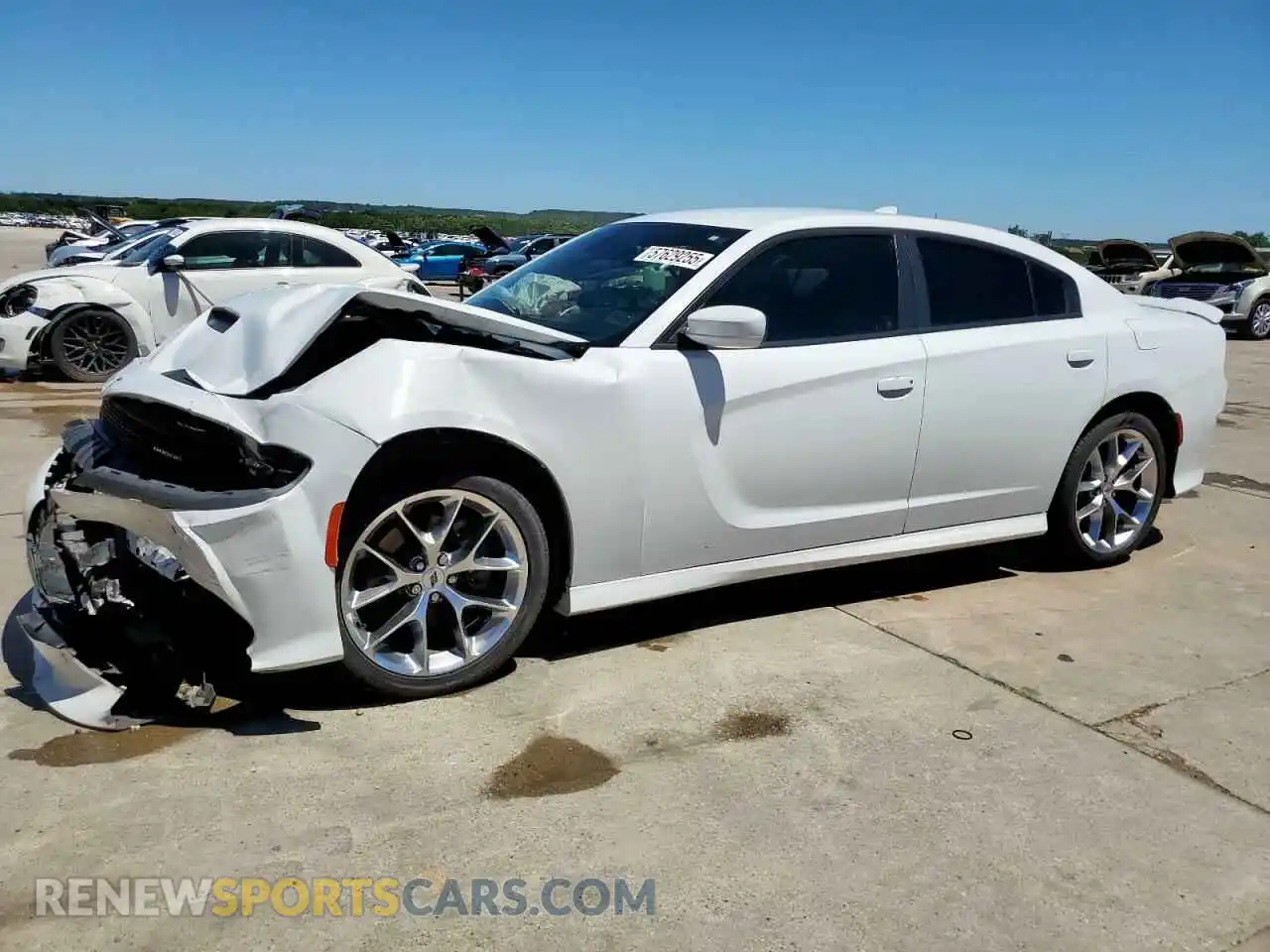 1 Photograph of a damaged car 2C3CDXHG7KH706610 DODGE CHARGER 2019