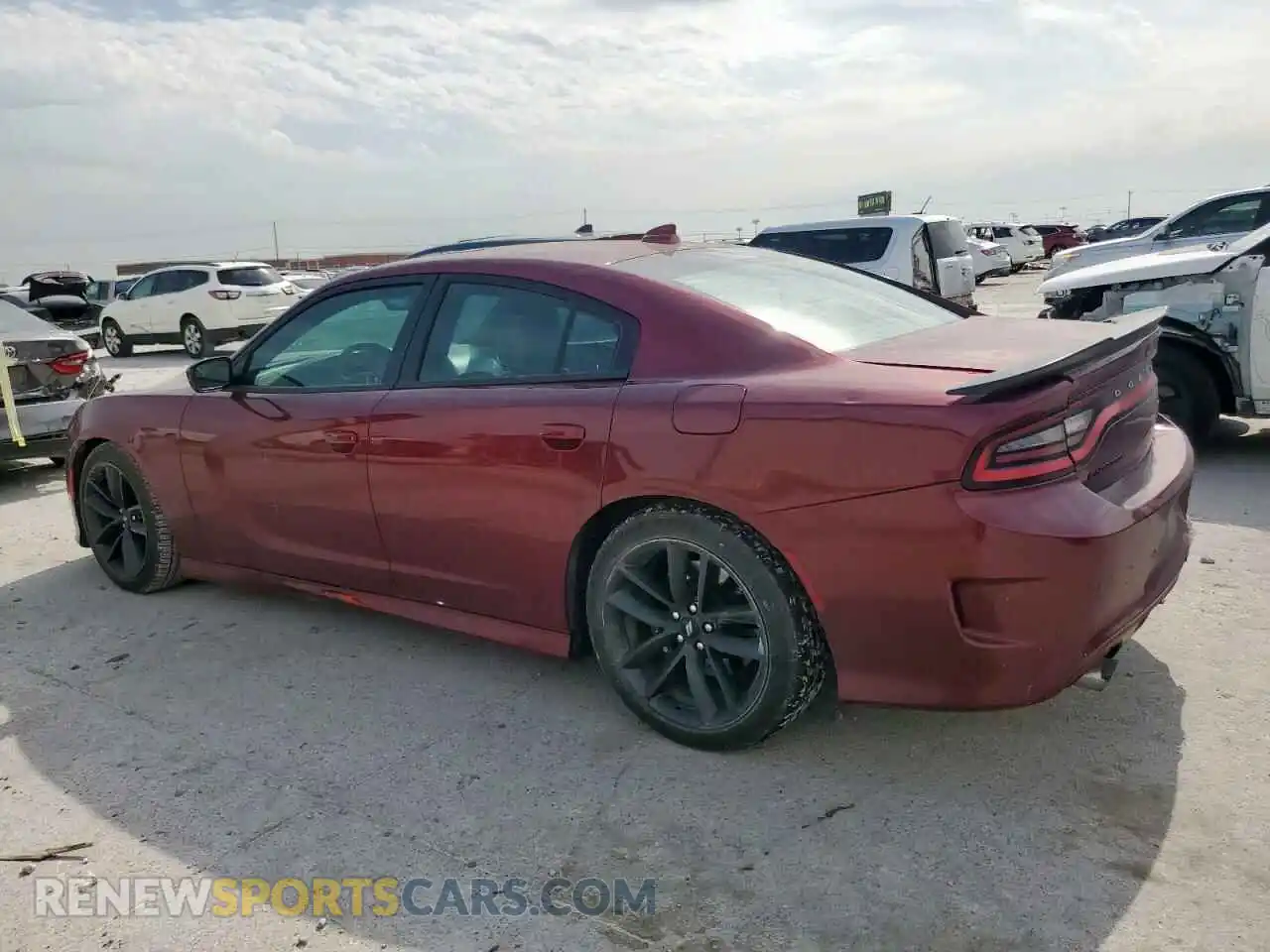 2 Photograph of a damaged car 2C3CDXHG8KH597557 DODGE CHARGER 2019