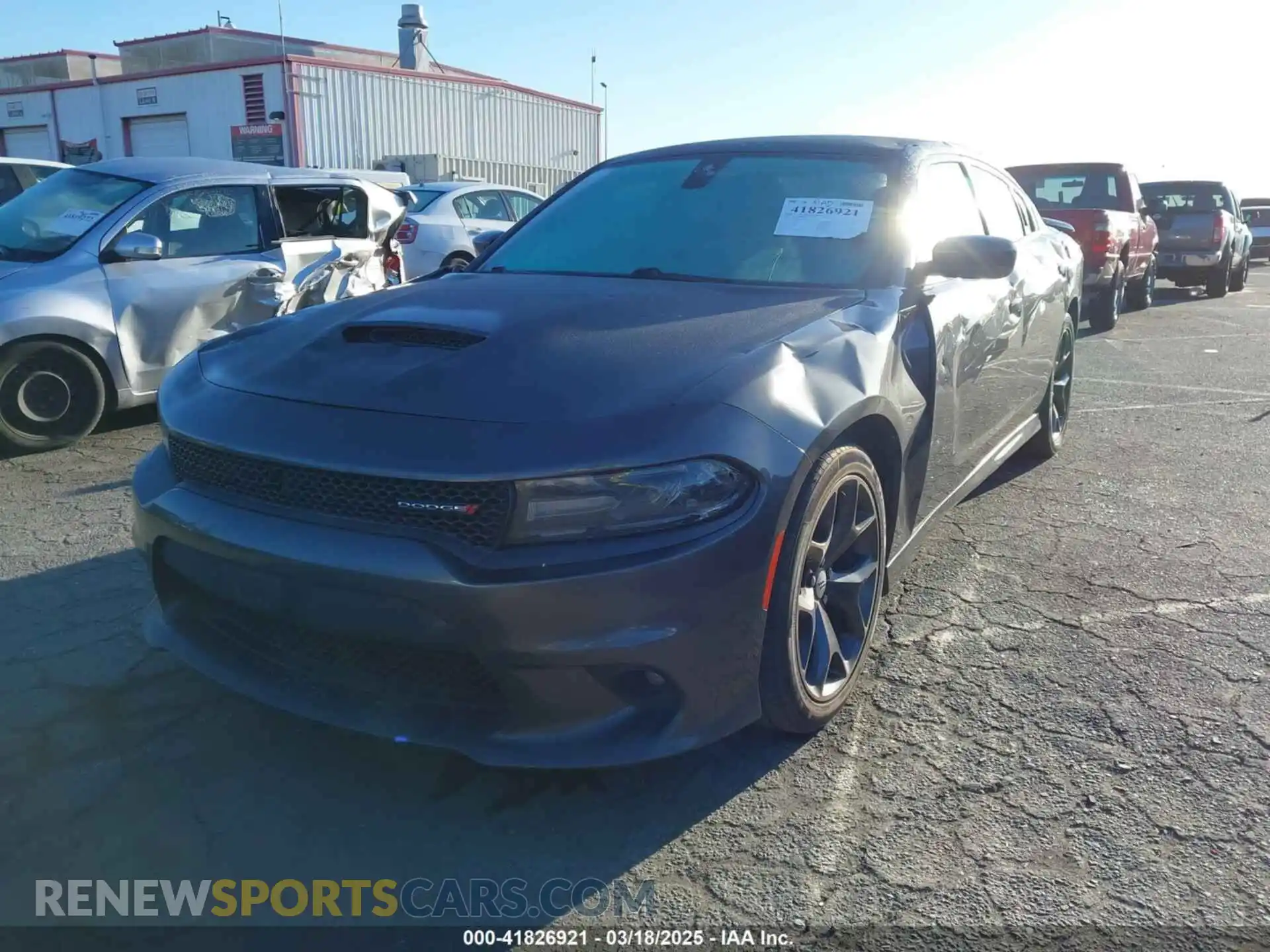 2 Photograph of a damaged car 2C3CDXHG8KH680955 DODGE CHARGER 2019
