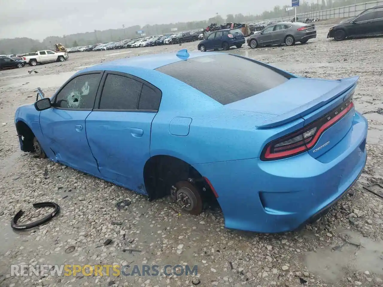 2 Photograph of a damaged car 2C3CDXHGXKH519913 DODGE CHARGER 2019