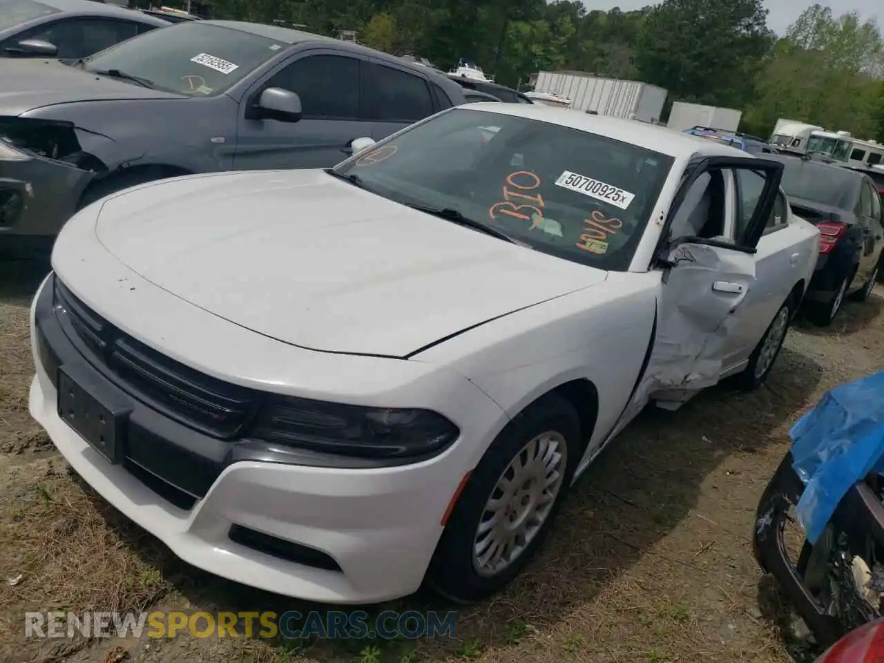 1 Photograph of a damaged car 2C3CDXKT8KH636802 DODGE CHARGER 2019