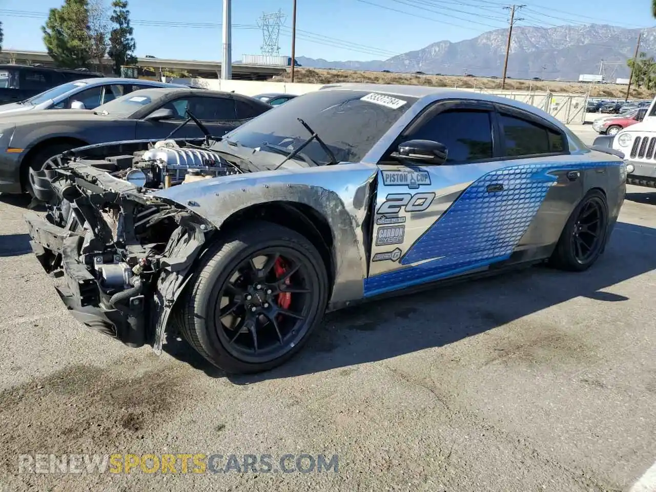 1 Photograph of a damaged car 2C3CDXL92KH692818 DODGE CHARGER 2019