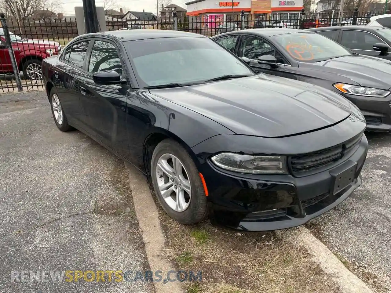 1 Photograph of a damaged car 2C3CDXBG0LH119532 DODGE CHARGER 2020