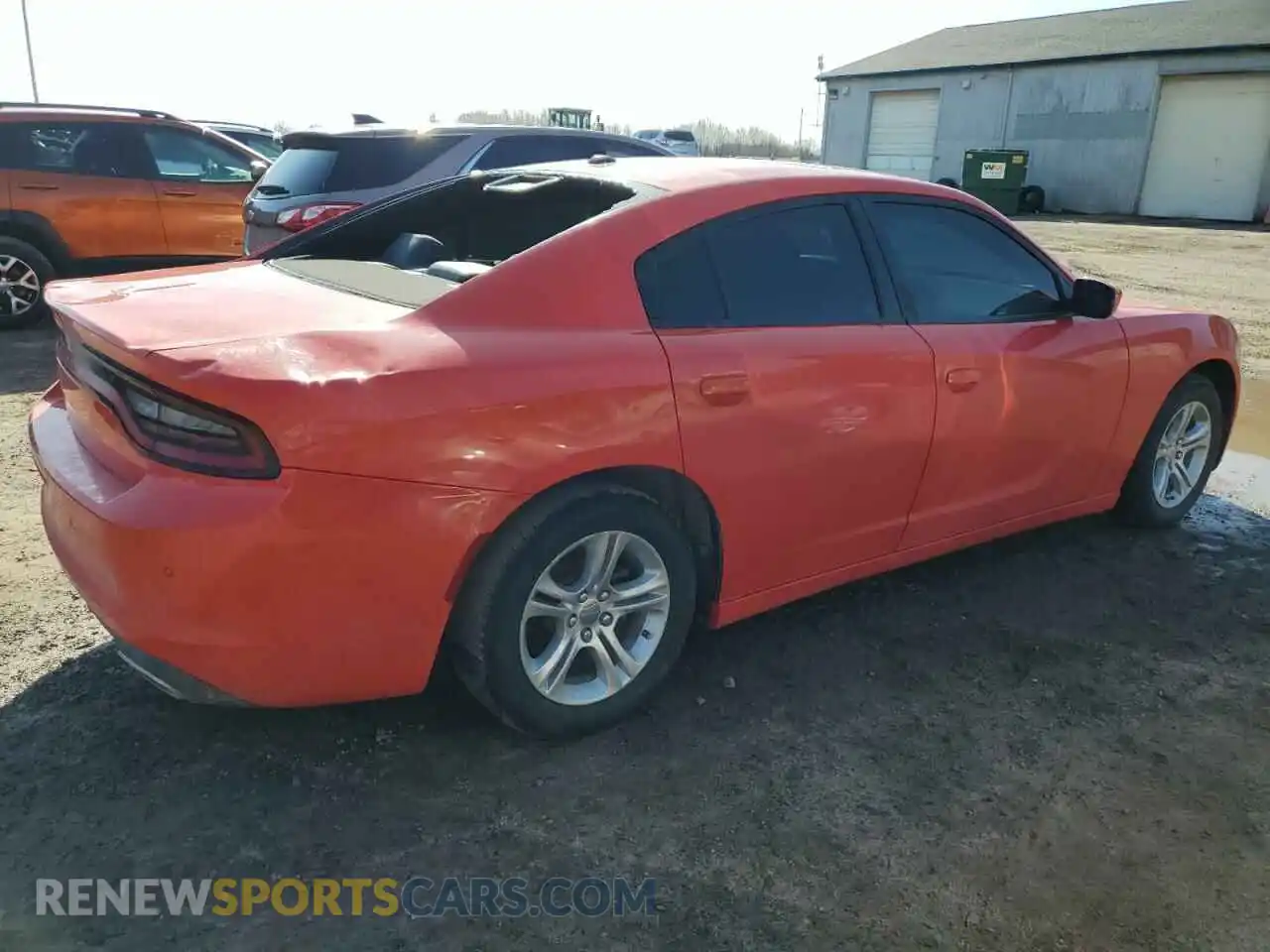 3 Photograph of a damaged car 2C3CDXBG1LH152832 DODGE CHARGER 2020