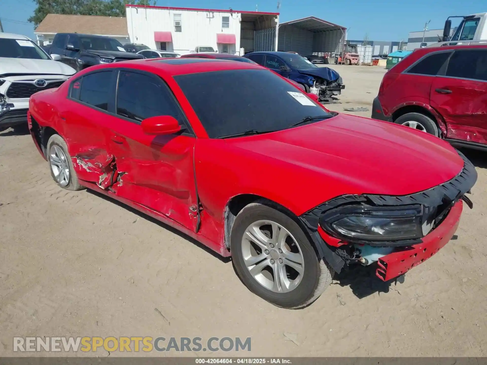 1 Photograph of a damaged car 2C3CDXBG3LH215820 DODGE CHARGER 2020